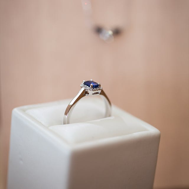 Bague or & saphir